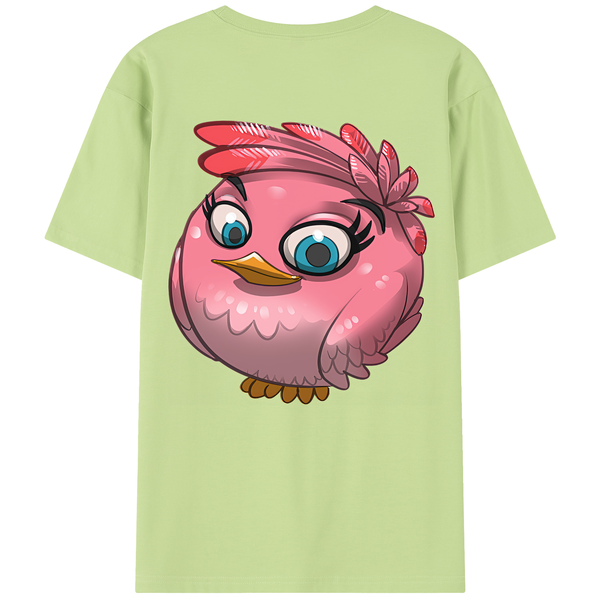 （画像用） Angry Birds アングリーバード 綿100％半袖Tシャツ（背面プリント）